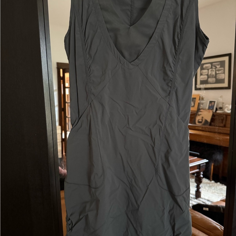 Indygena Green-Gray Sleeveless dress